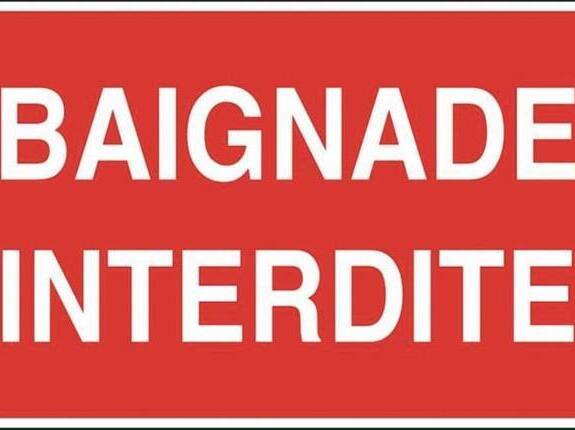 Fermeture temporaire des plages  la baignade 