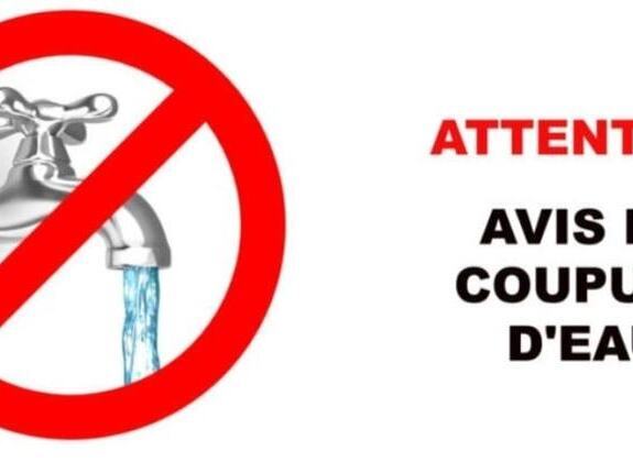 Avis de coupure d'eau