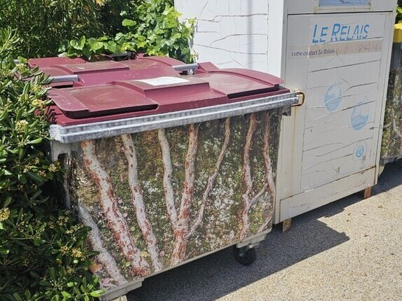 Op�ration de pu�age des bacs roulants