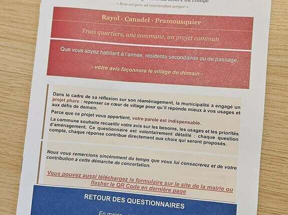 Votre avis compte pour l’avenir de la commune !