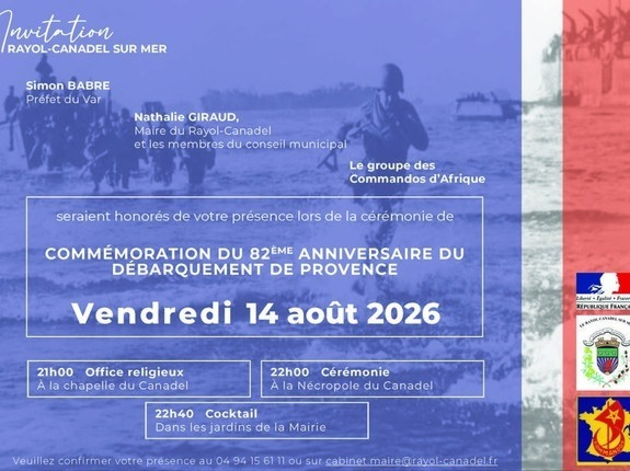 82ᵉ anniversaire du Débarquement de Provence