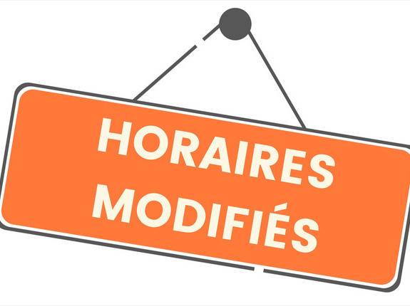 INFORMATION – HORAIRES D’ACCUEIL DU PUBLIC